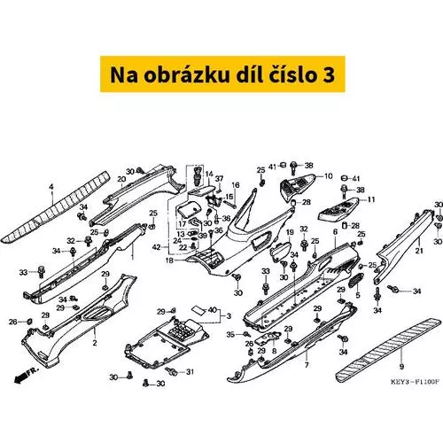 COVER COMP., UNDER *NH200 50623KEY900ZA