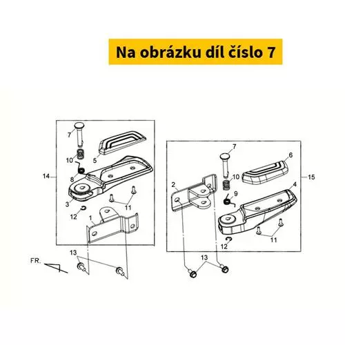 Pillion Step Pin 50625-L4A-000