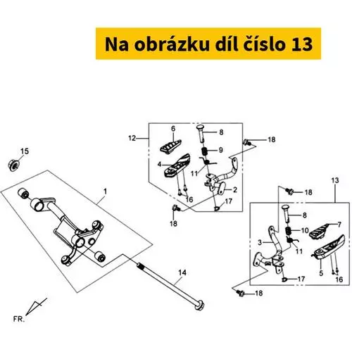 Left Pillion Step Assy 5062B-HMA-000