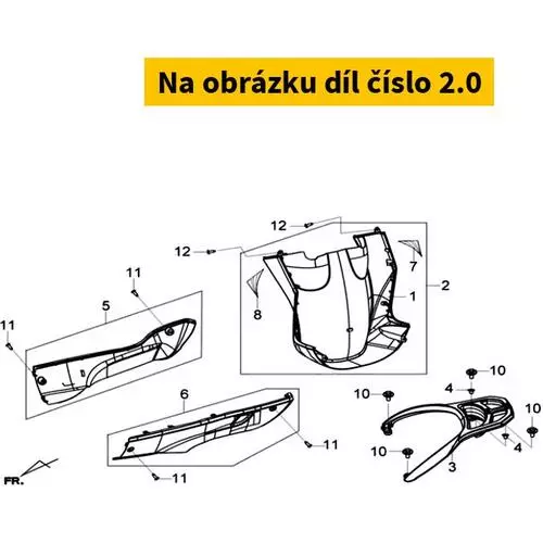 Fr. Under Spoiler Assy(Gy-7450u) 5062G-LCD-000-IL1