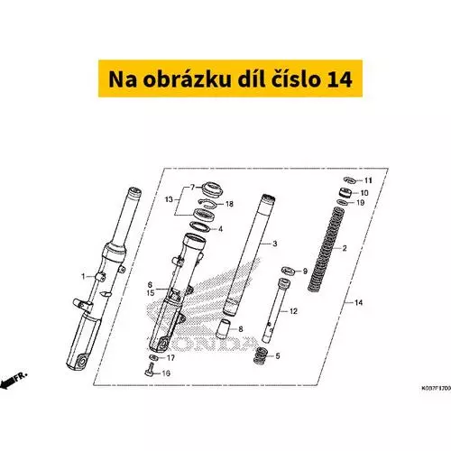 FORK ASSY., L. FR. (SHOWA 51500K0BT02