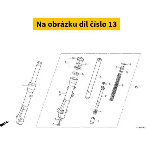 FORK ASSY., L. FR. (SHOWA 51500K1NV01