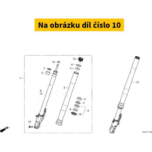 FORK ASSY., L. FR. (SHOWA 51500K2LD01