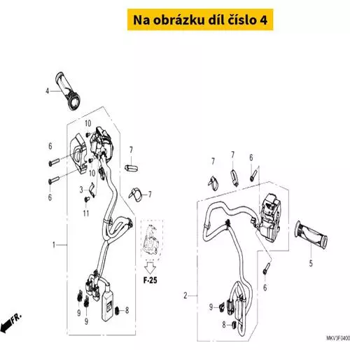 GRIP ASSY., THROTTLE 53140MKKD01