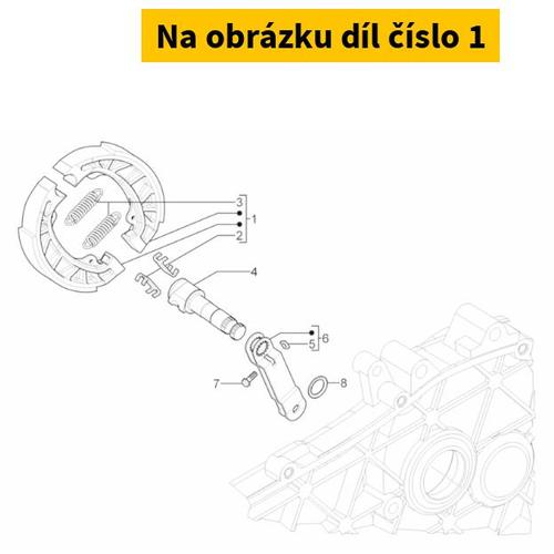 Brake shoes rear PIAGGIO Fly 50 2004-2017 56293R6