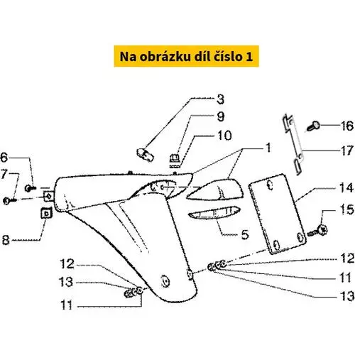 Rear Mudguard Blue 208 5736405018