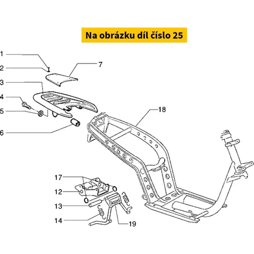 Footrest Lh. 574233