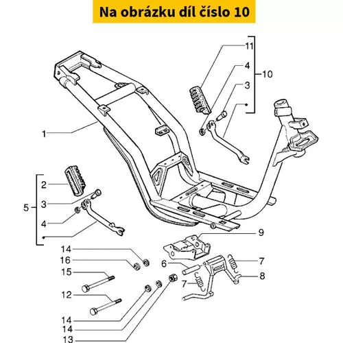 Lh Footrest 576013