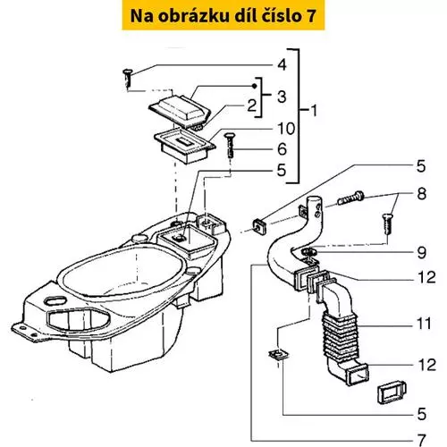 Plastic Intake Tube 576253