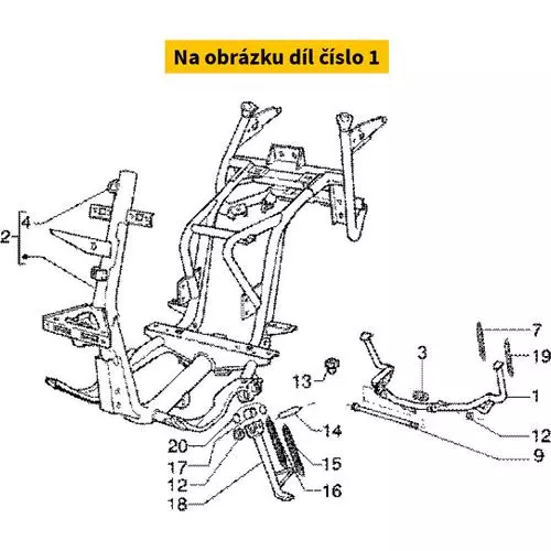 Side Stand Hexagon 583109