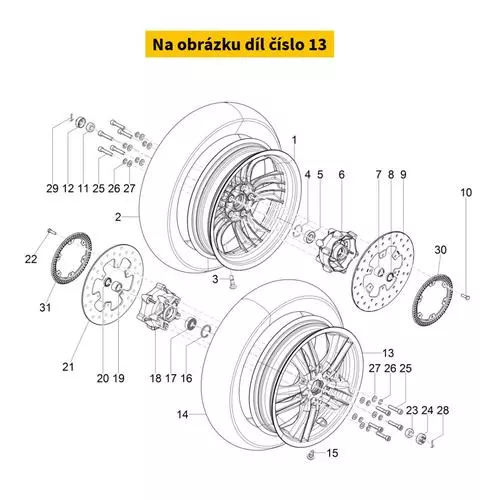 Front Rim Mp3 yourban Black 58618R