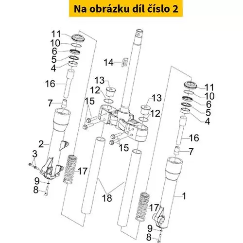 Fork Tube/R.H (Bv-500) 599261