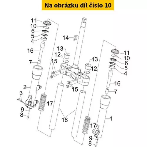 Circlip For Inner Fork Tube (Bv-500) 599271