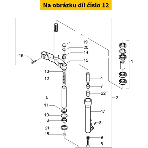 Fork Leg Spring X9 125-180 599420