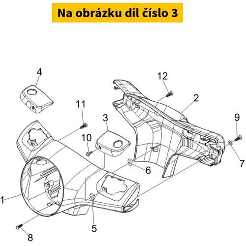 Stuurkapdeksel Lh 59967800T7