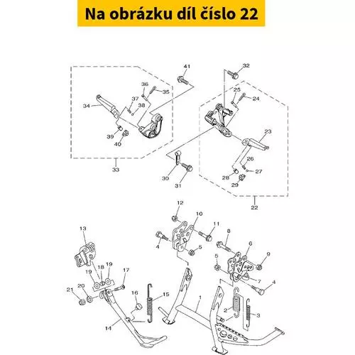 Rear Footrest Assy 1 59C274300000