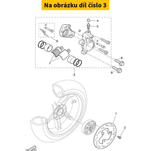 Rear brake caliper YAMAHA Aerox 50 2001-2012 5BRF580V3000