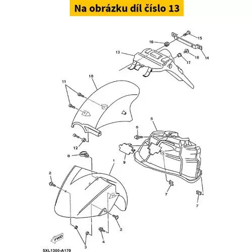 Bracket, License 5DSF16851000