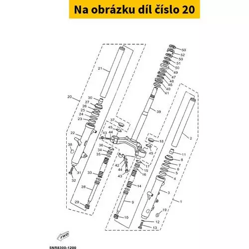 Front Fork Assy (R.H) 5DSF31031000