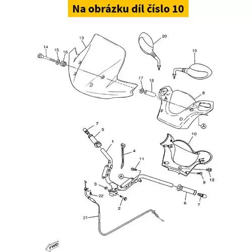 Cover, Handlebar U 5DSF61451000