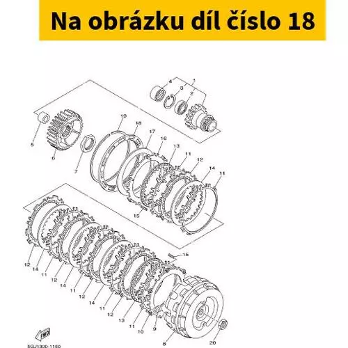 Plate, Spring Stopper (Hole 0) 5GJ165370000