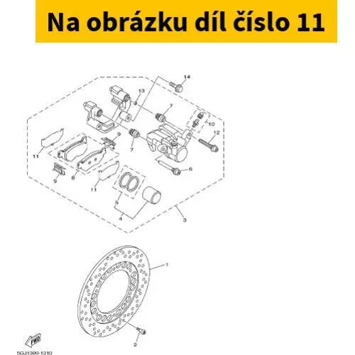 Shim, Caliper 5GJ258270000