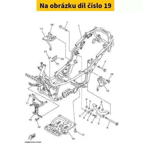 Plate, Footrest 5GM274150000