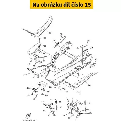 Board, Footrest 5GM274810100