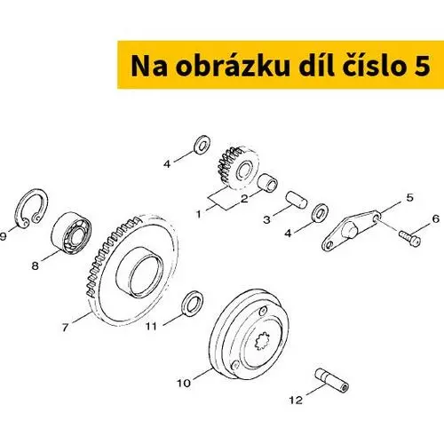 Plate, Idle Gear 5MHE55320000