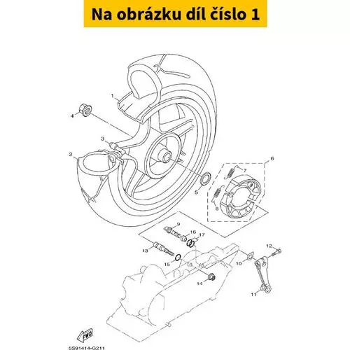 Cast Wheel, Rear 5MLF53382233