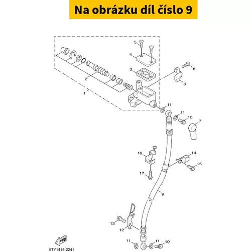 Hose, Brake 1 5MLF58720100