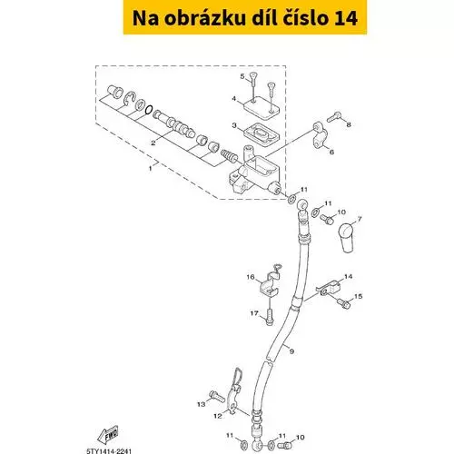 Holder, Brake Hose 5MLF58760000