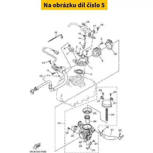 Gasket, Manifold 5RU135561000