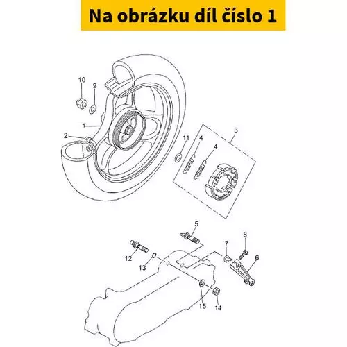 Cast Wheel, Rear FIS 5RWF53380000