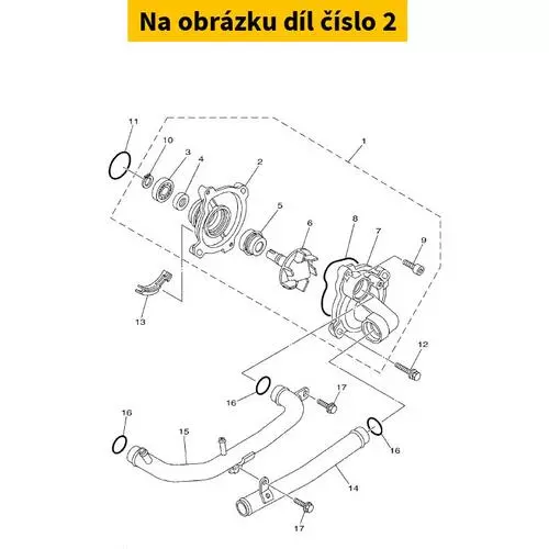 Housing, Water Pump 5VU124210000