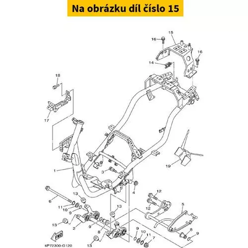 Stay, Rear 5WGF116F0300