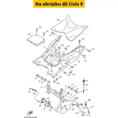 Board, Footrest 5WGF74810000