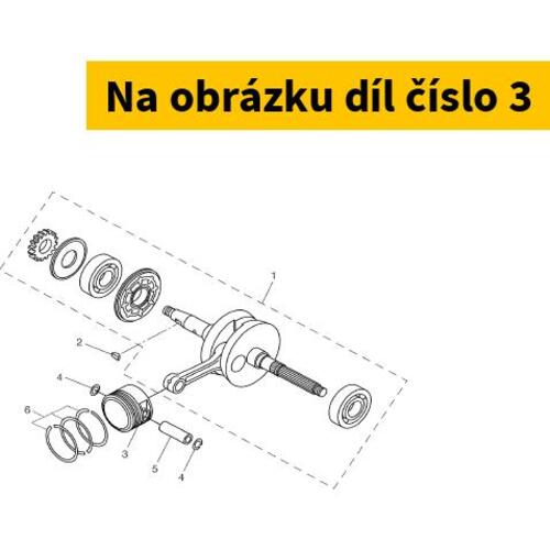 Piston std. Ø53,7 YAMAHA Minarelli 125 H2O 4T 2V 5XLE16310000