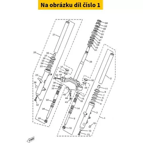 Front Fork Assy (L 5XLF31020000