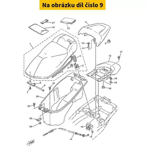 Tandem Seat Assy 5XLF47500000