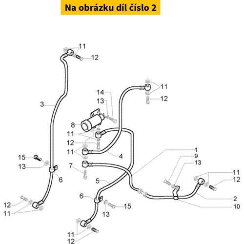 Piping X9 125 Evolution 600290