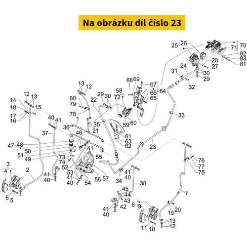 Rear Brake Pipe 601715