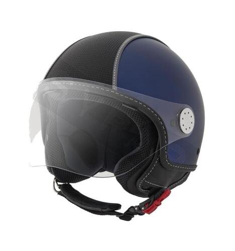 Helmet Demi Jet PIAGGIO Carbonskin Blue 290/A 606702M01MB