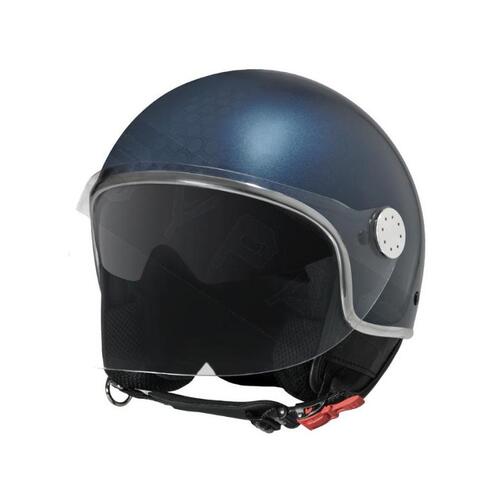 Helmet Demi Jet PIAGGIO Mirror Blue Oxygen B12 (STD) 607592M01BB