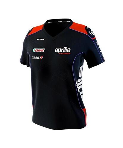 T-shirt APRILIA Racing Team 2023 female black 607819M01RP23