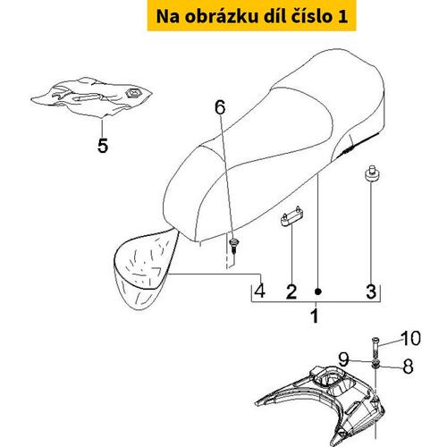 Buddyseat Vespa GTS Beige 62110200F3