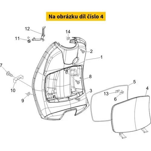 Glove Compartment Cover Brown 122/A 62211540M9