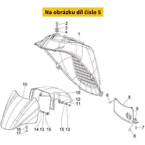 Lower Opening Weel Cover 624088000P