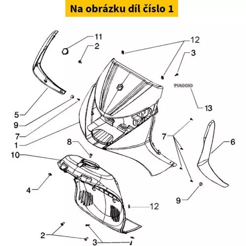 Front Shield Blue 62460500DE