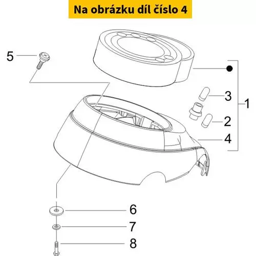 Cover Handlebar Black 6247420090